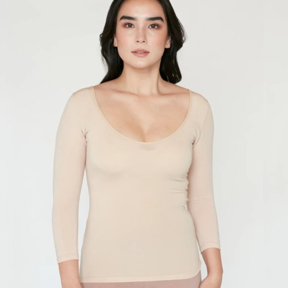 NWT Numi The Three Quarter Undershirt - ALMOND / S